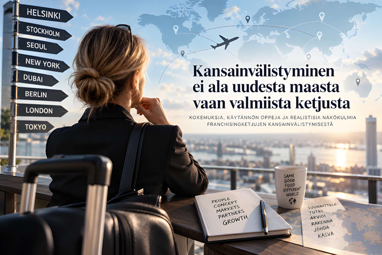 Kansainvälistyminen alkaa valmiista ketjusta