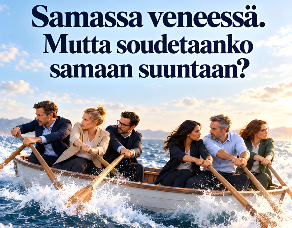 Samassa veneessä